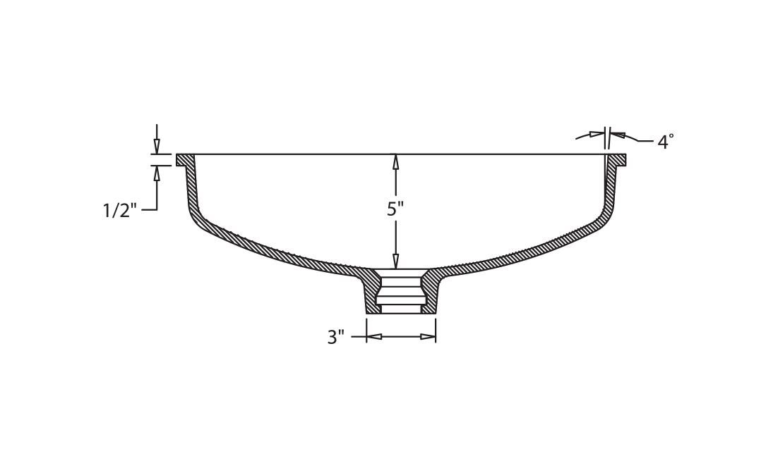 Solid Surface Rectangular Vanity Bowl Sink LivingStone Surfaces